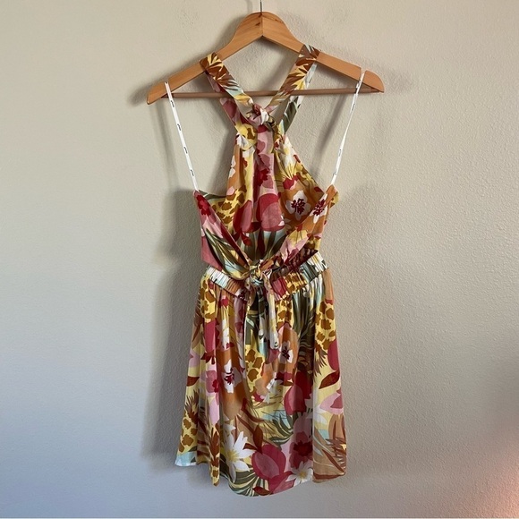 NWT MINKPINK Domenica Mini Dress Tropical Floral Print Size XS - Picture 6 of 11